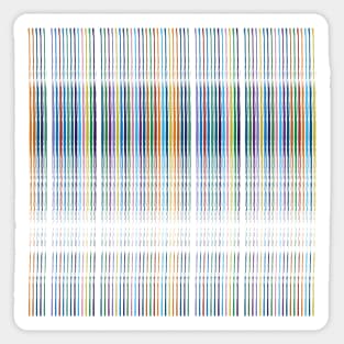 Thin Multicolor Lines Sticker